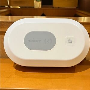 White and Gray Wireless Charger